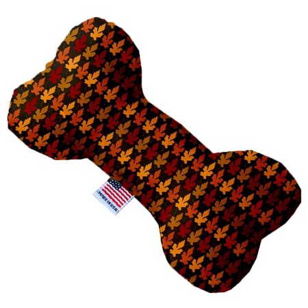 Mirage Pet Products Autumn Leaves Canvas Bone Dog Toy 6 in. 1349-CTYBN6